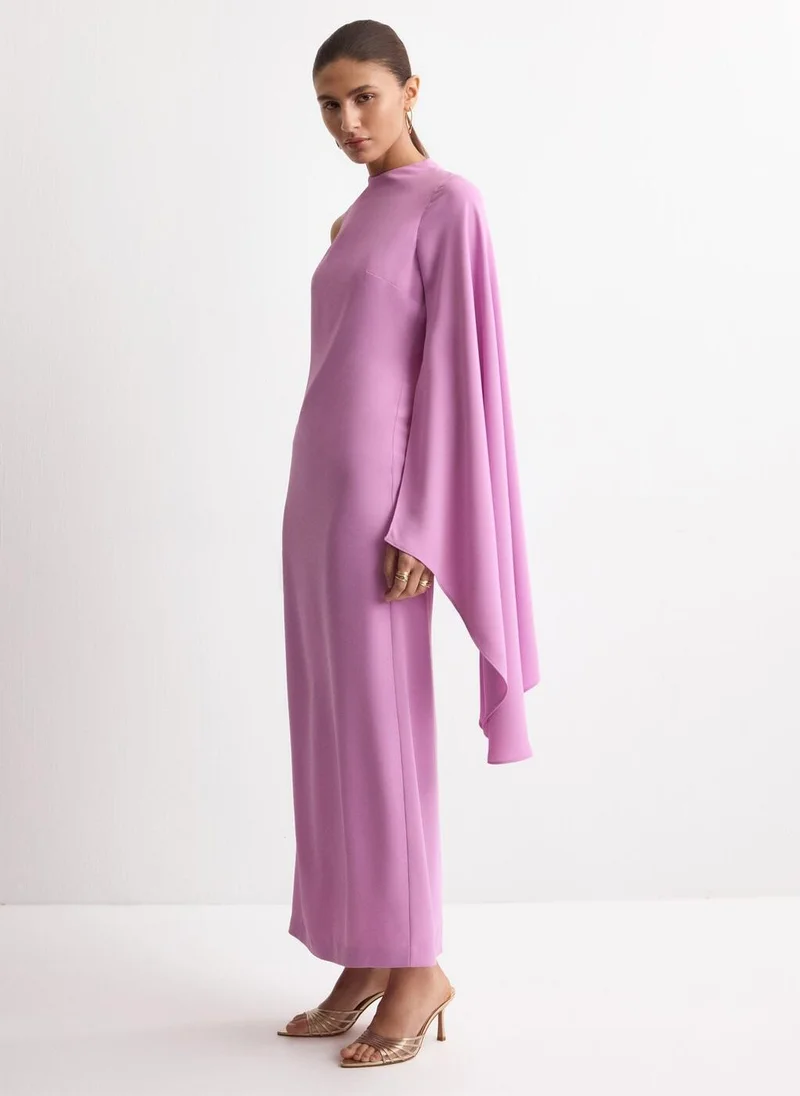 مانجو Long asymmetrical cape dress